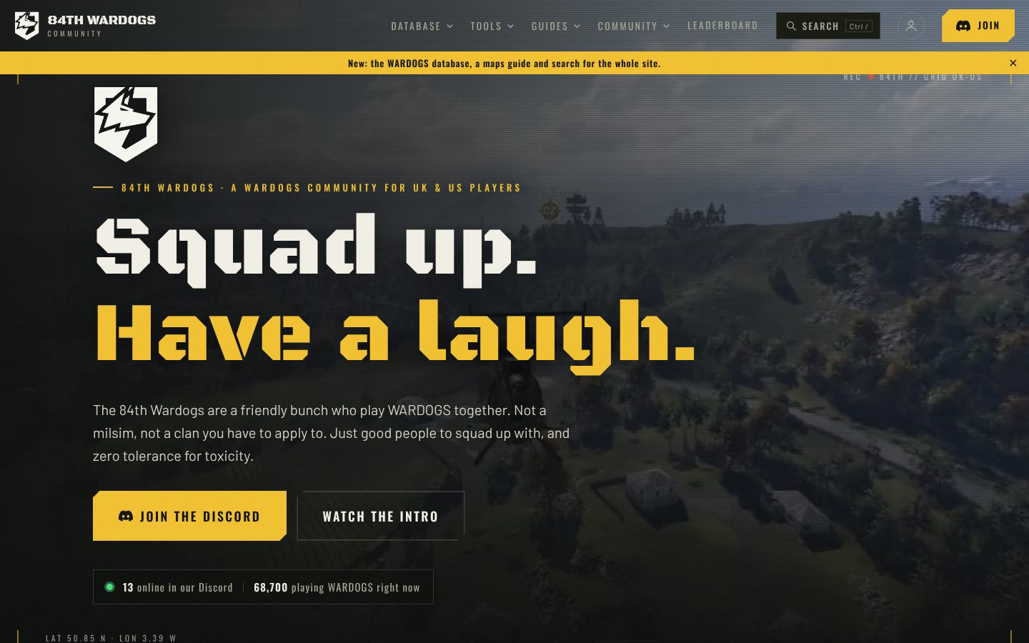 84th Wardogs Community: Homepage